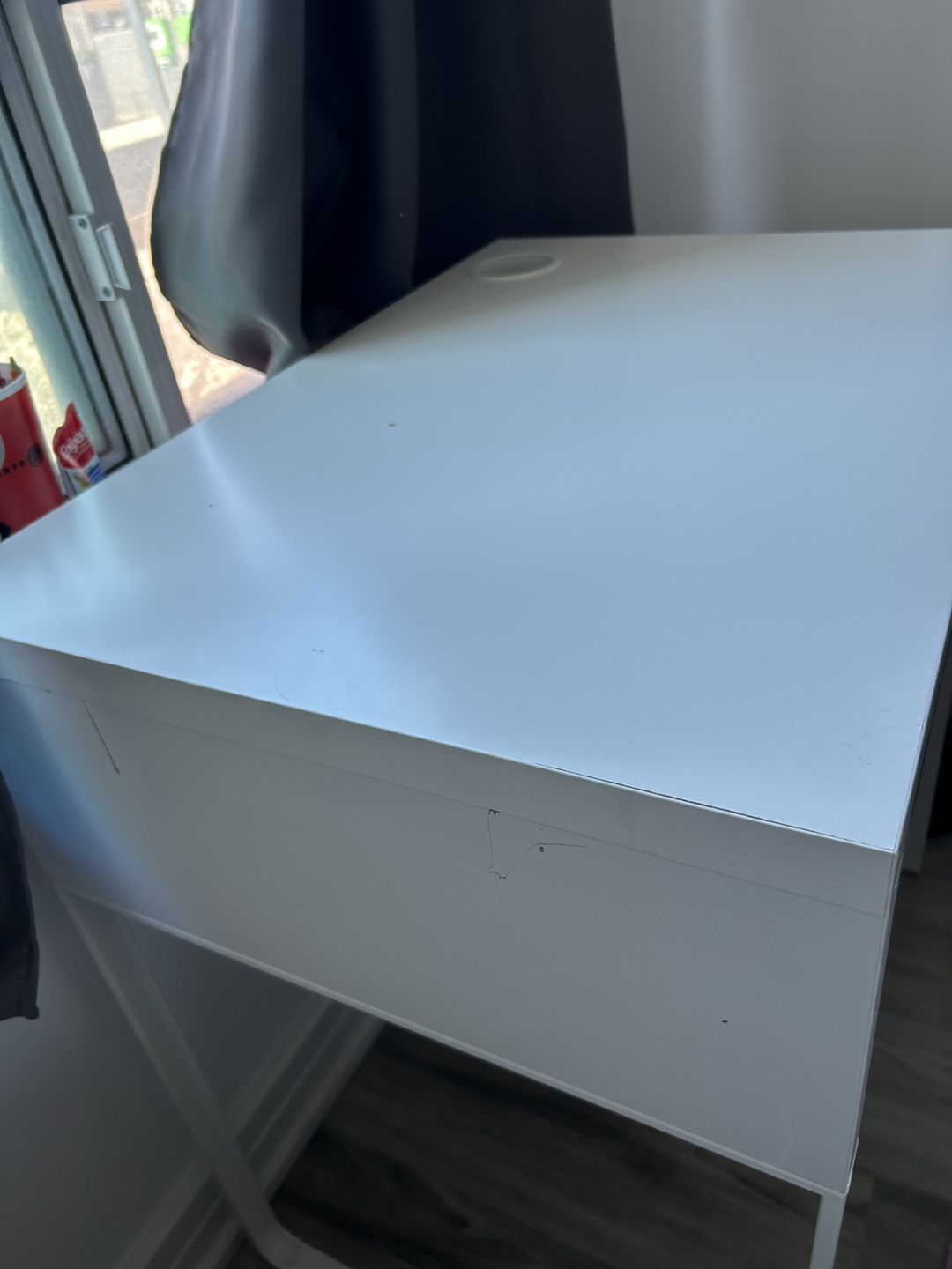 White Desk with Drawer - photo 4