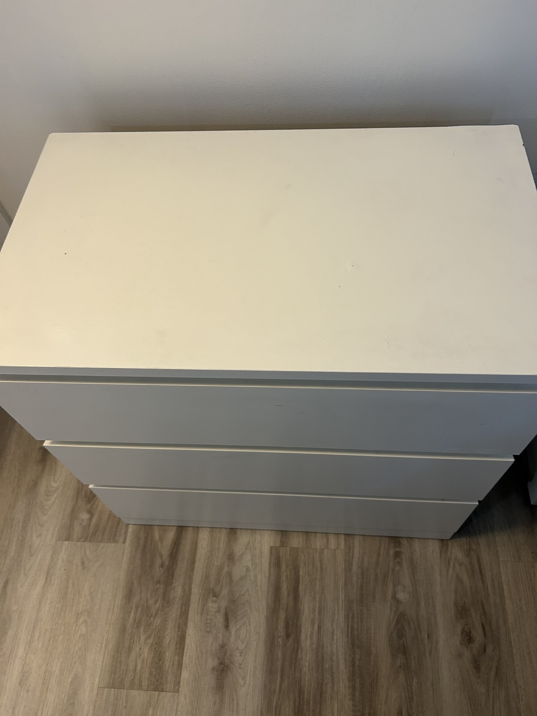 IKEA malm White 3-Drawer Chest - photo 3