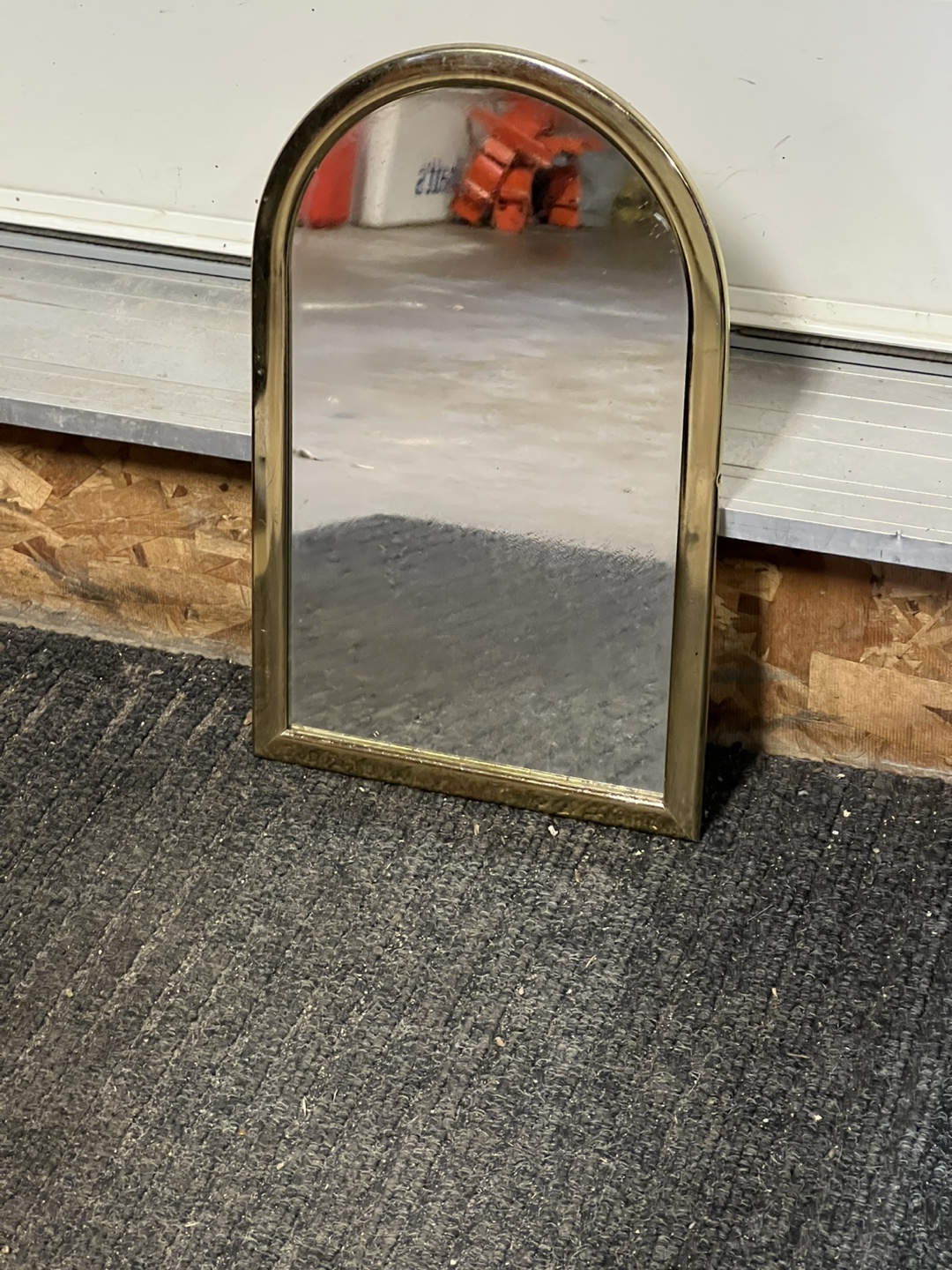 Brass Framed Arch Mirror - photo 2
