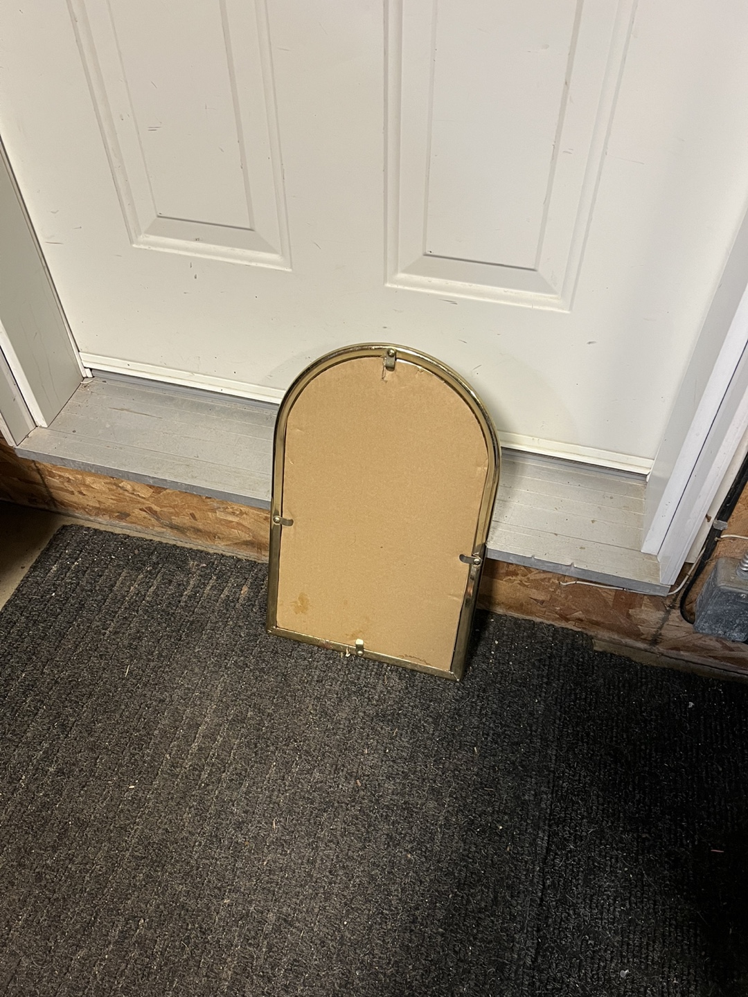 Brass Framed Arch Mirror - photo 3