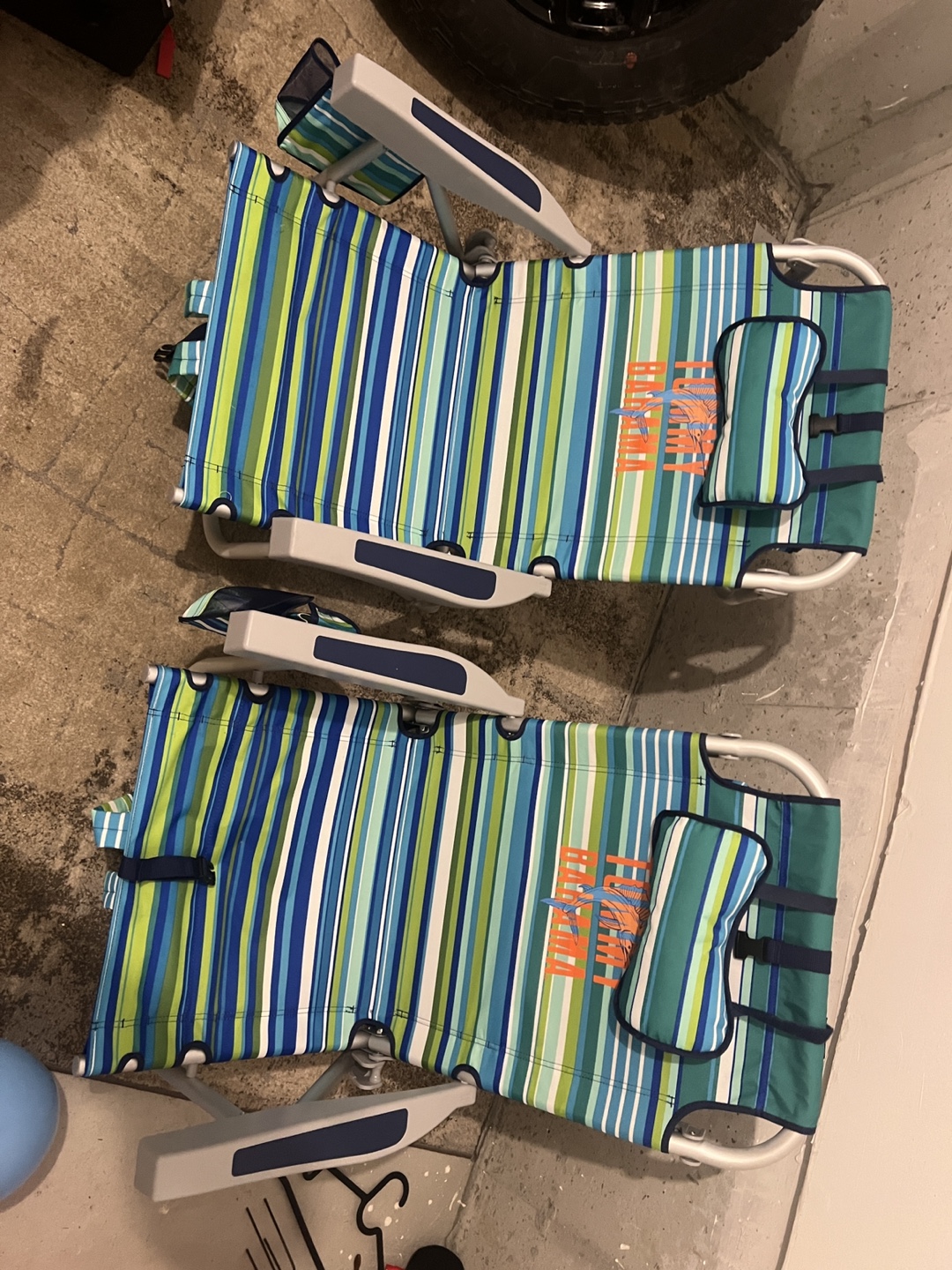 Pair of Tommy Bahama Beach Chairs