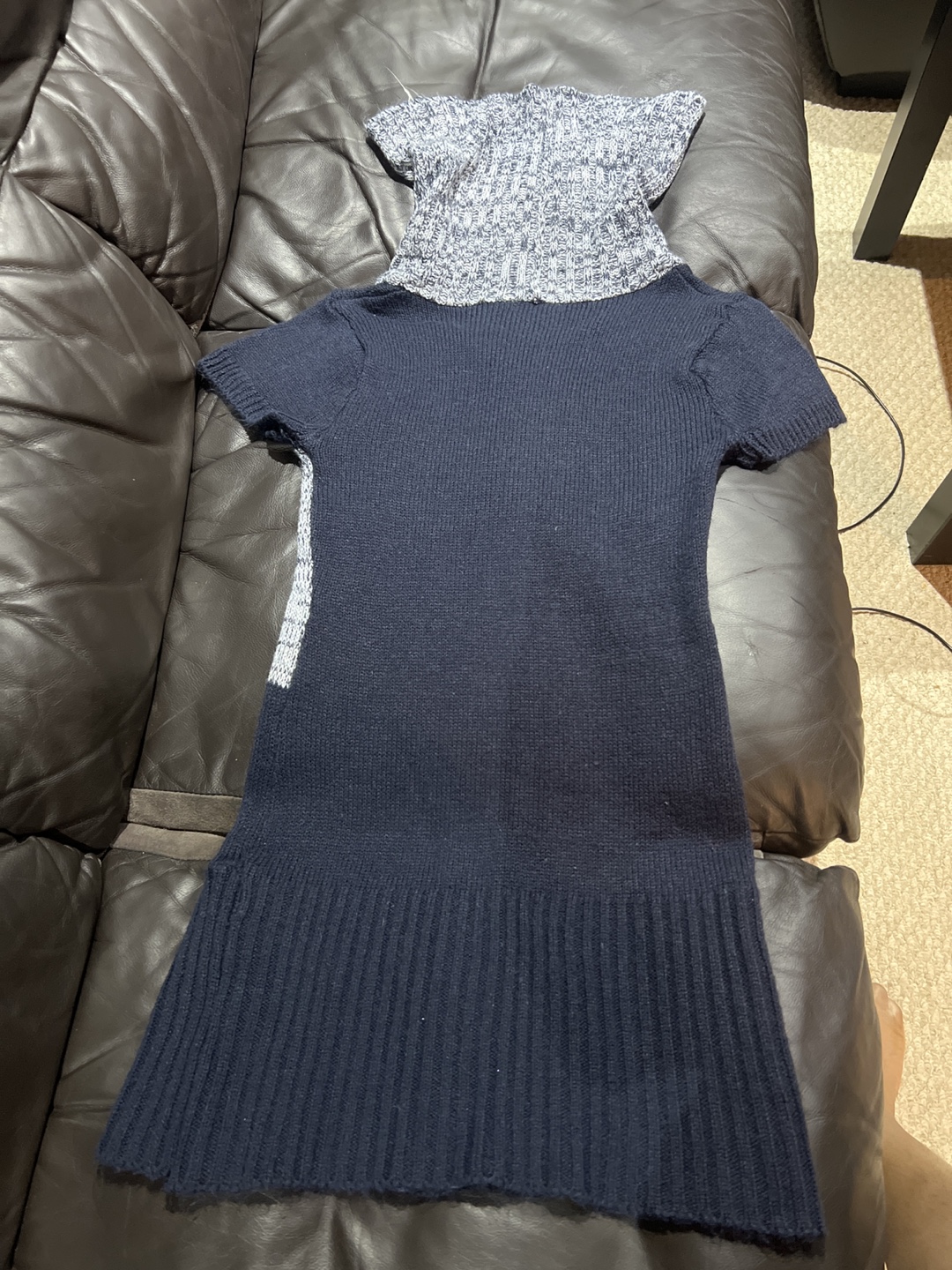Women's Colour Block Turtleneck Sweater Dress - photo 3