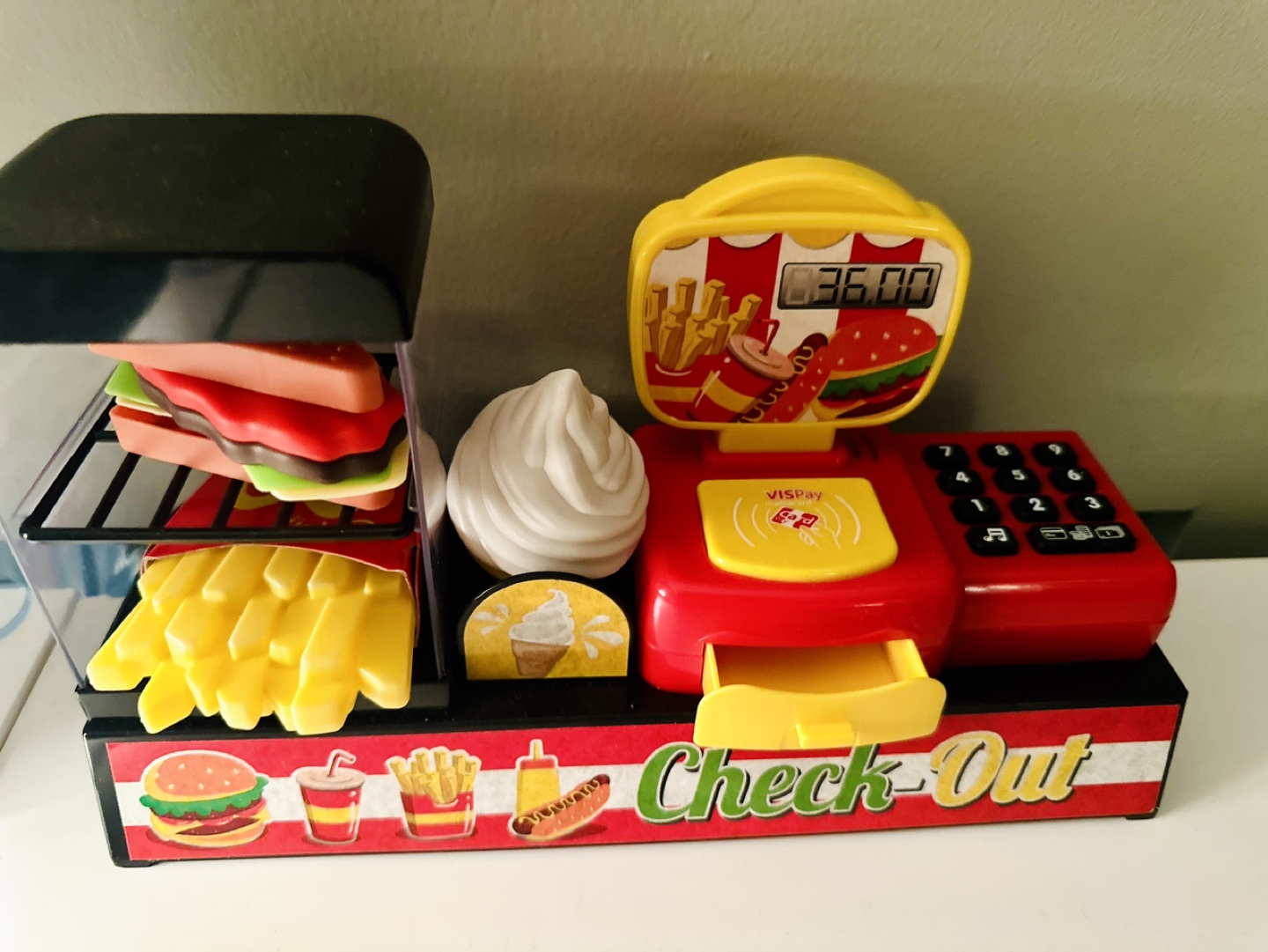 Fast Food Playset with Working Cash Register – Like NW - photo 3