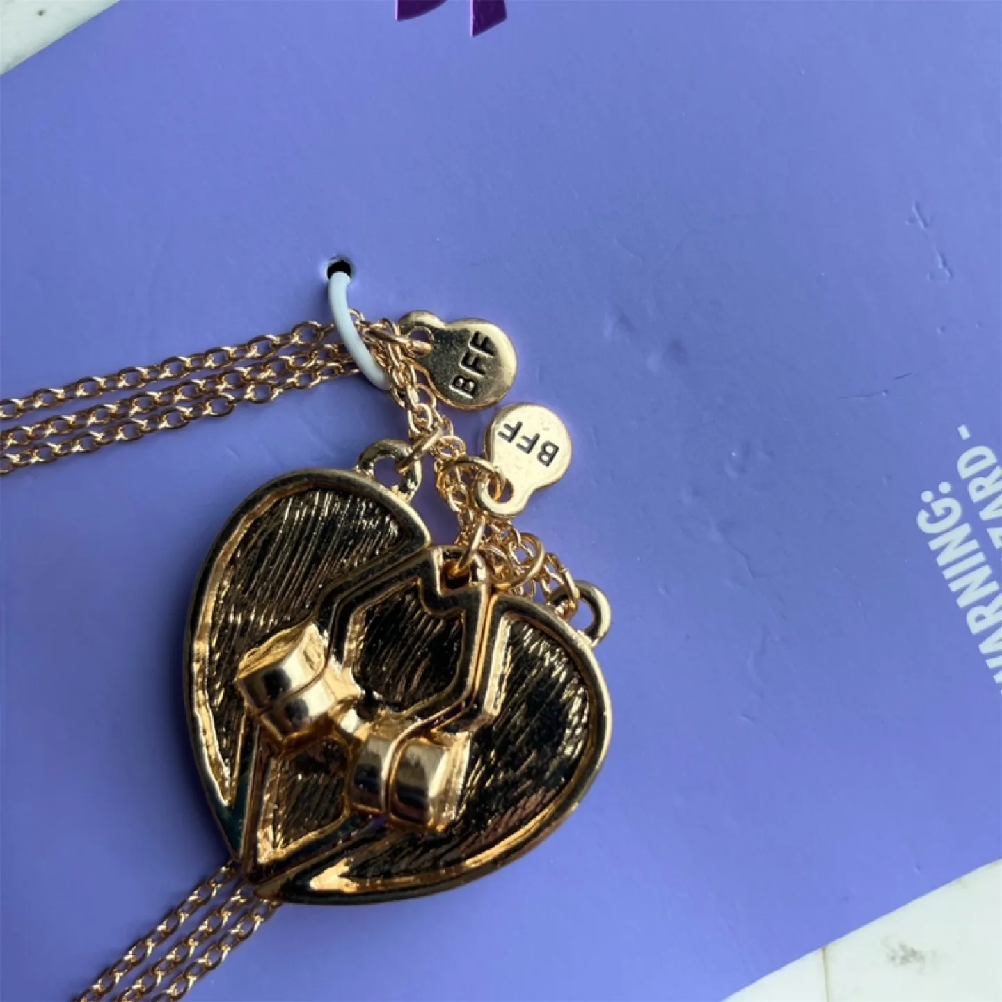 NEW Claire's Best Friends Rainbow Star Heart Pendant Necklace 3 image indicator(4)