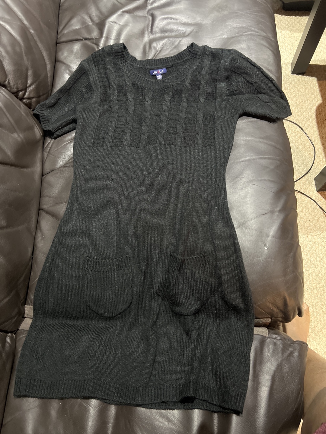 Urban Planet Black Knit Sweater Dress