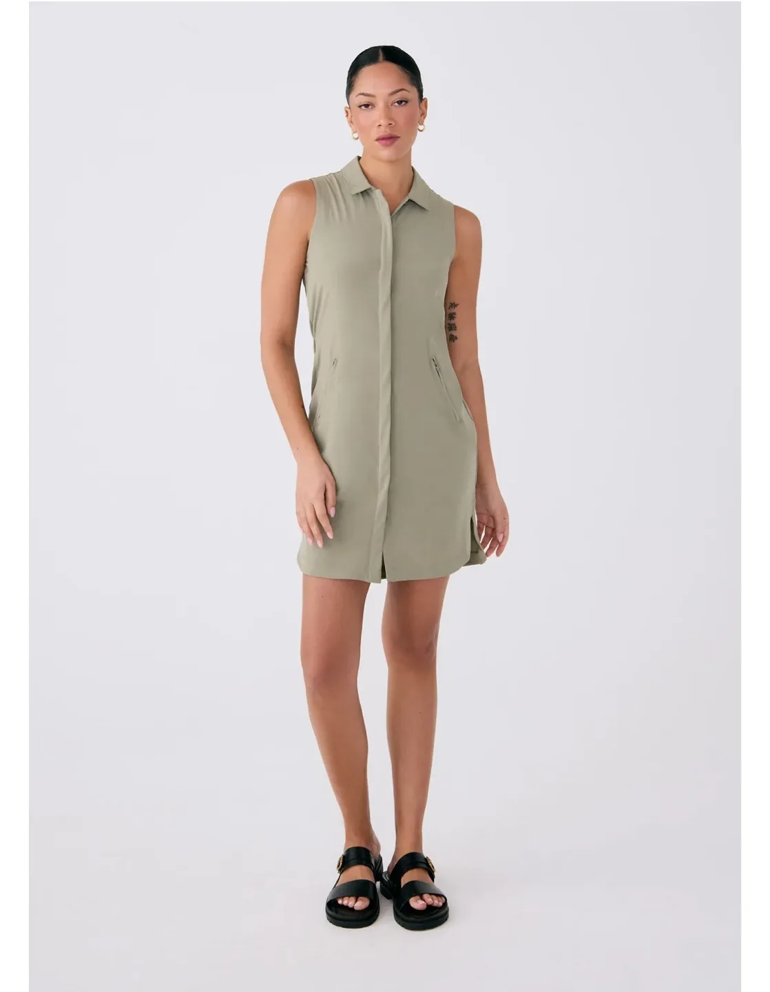Lole sleeveless collared shirt dress - brand new image indicator(2)