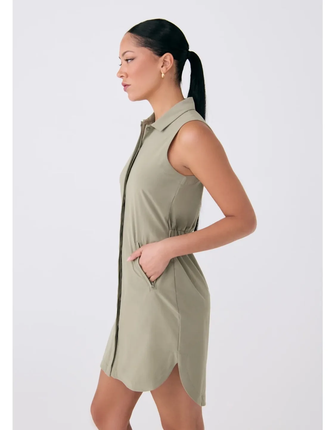 Lole sleeveless collared shirt dress - brand new image indicator(4)