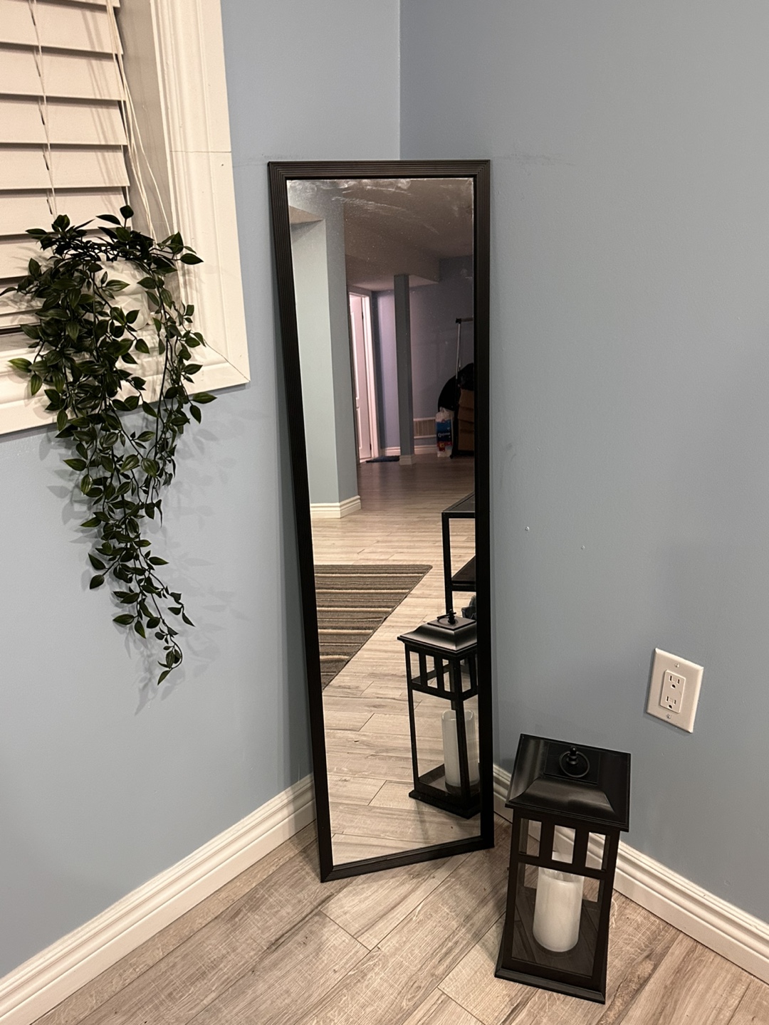 Full Length Black Frame Mirror