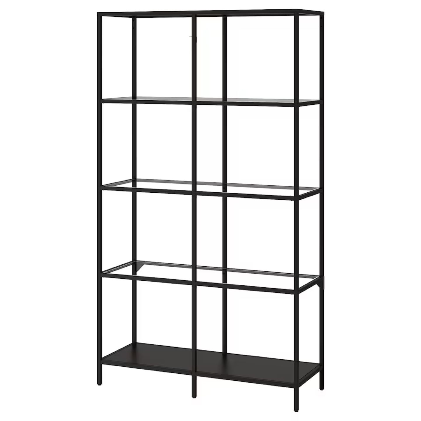 IKEA HEMNES Black Shelving Unit