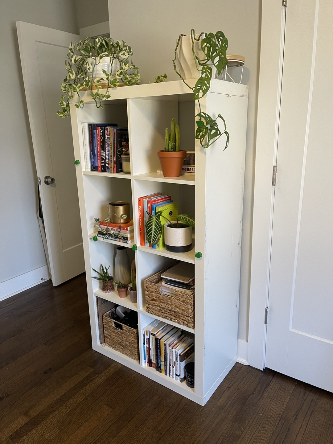 White IKEA Kallax Shelving Unit - photo 4