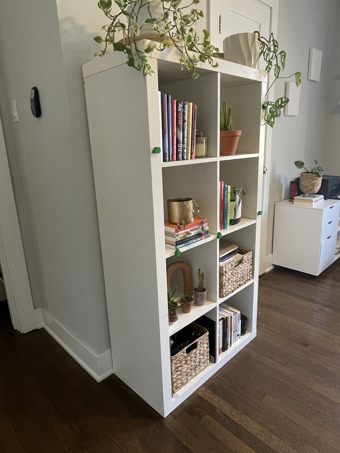 White IKEA Kallax Shelving Unit - photo 2