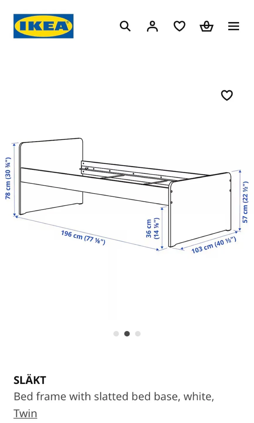IKEA twin bed frame with mattress image indicator(7)