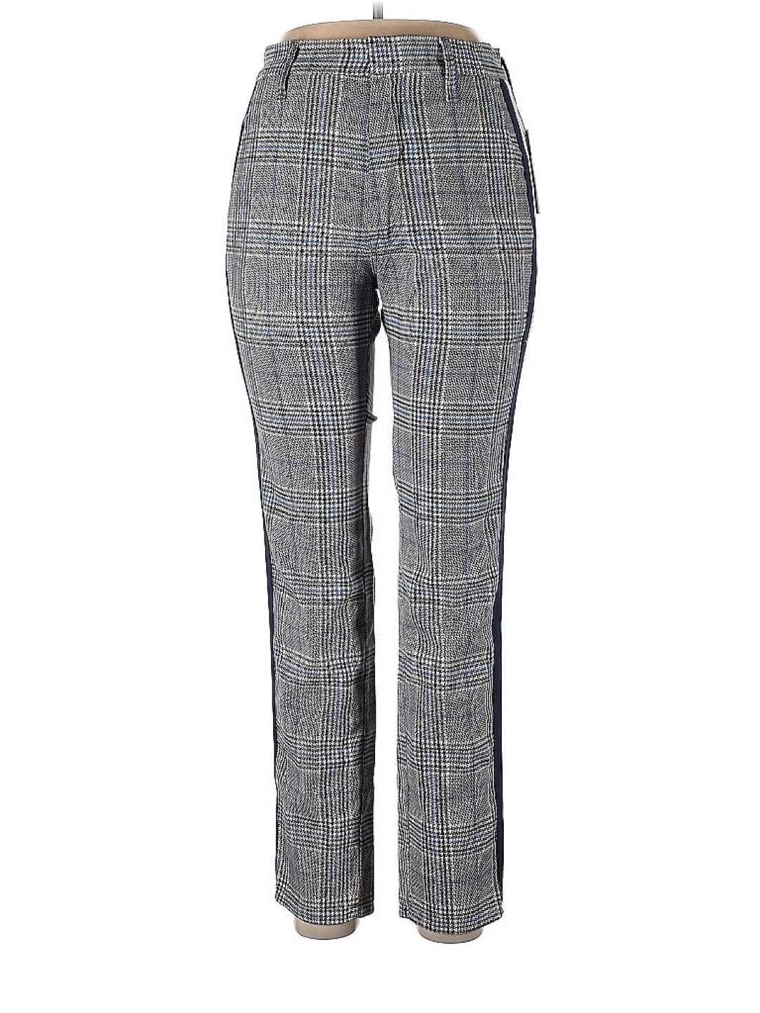 🏈 Mother Grey Blue Plaid Pants Size 30 - photo 3
