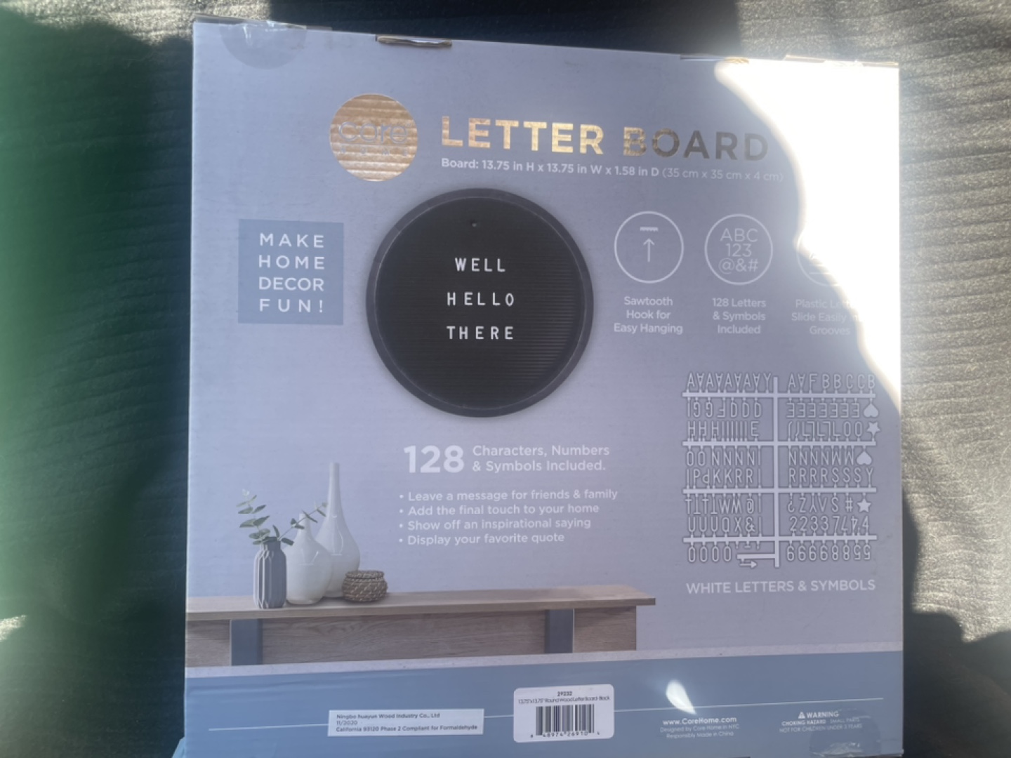 Circular Letter Board with 128 Characters - photo 2