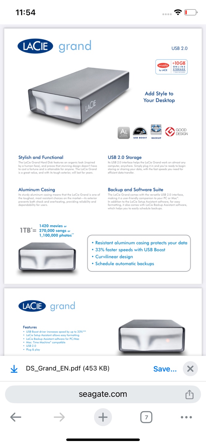 LaCie hard disk 2TB - photo 5