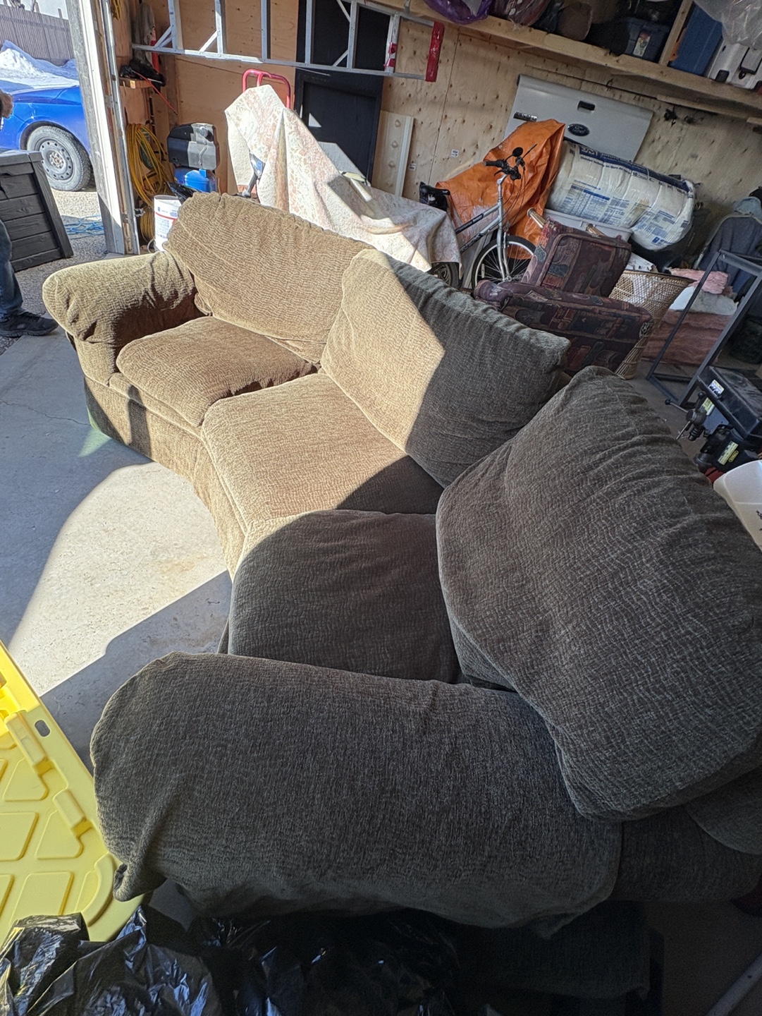 Olive Green Corner Sofa - photo 4