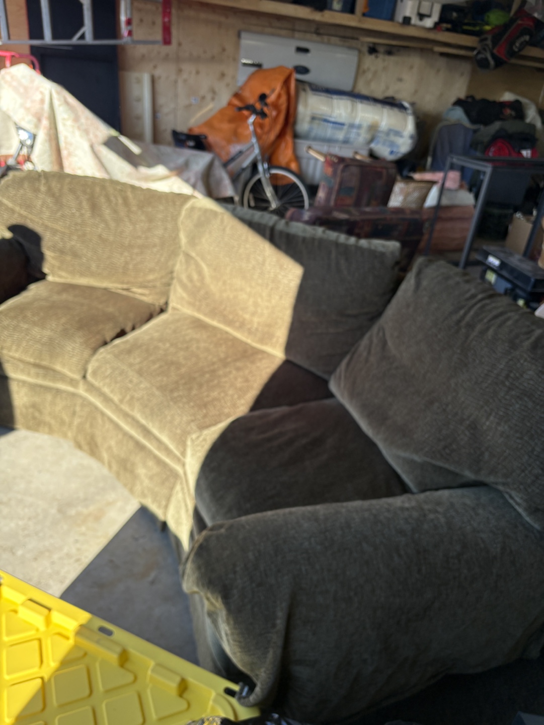 Olive Green Corner Sofa