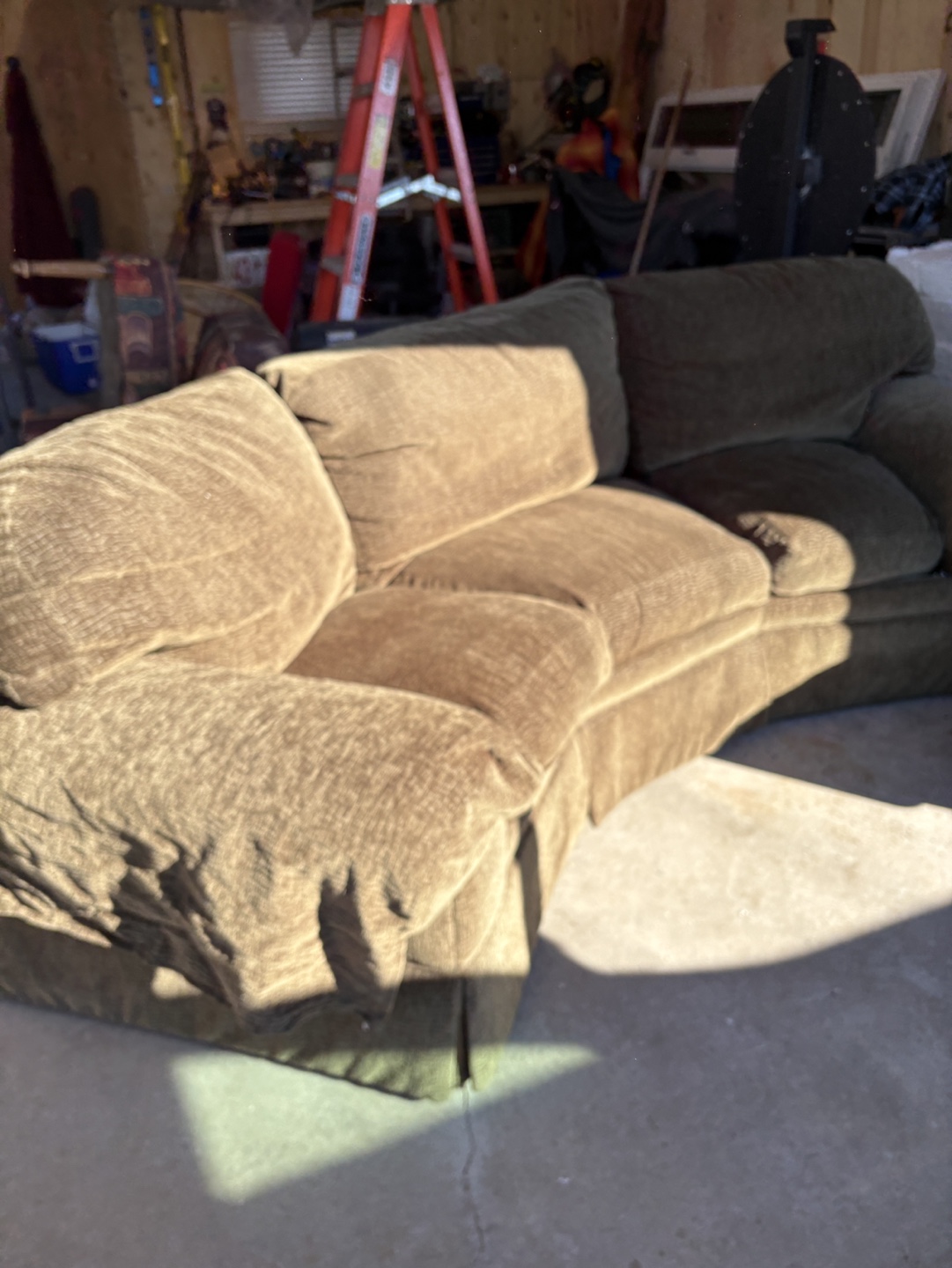 Olive Green Corner Sofa - photo 2