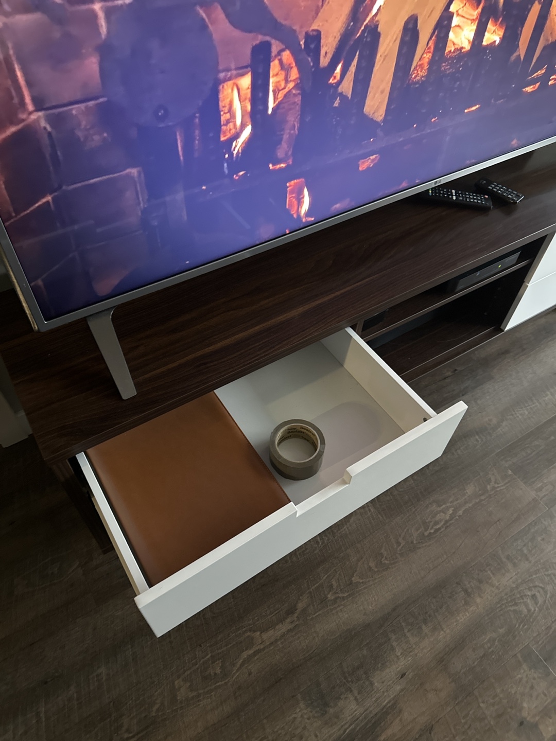 Mid-Century Modern TV Stand with Drawers - photo 4