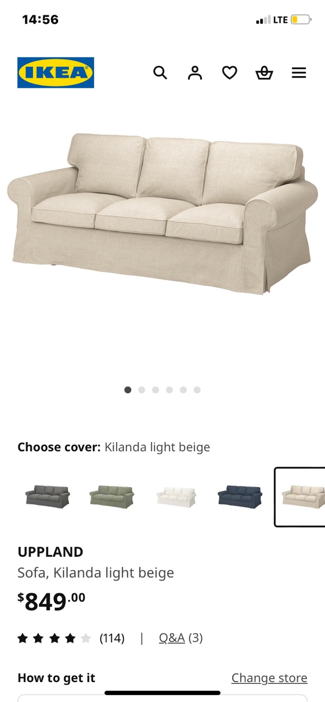 IKEA UPPELAND Sofa - Kilanda Light Beige - photo 3