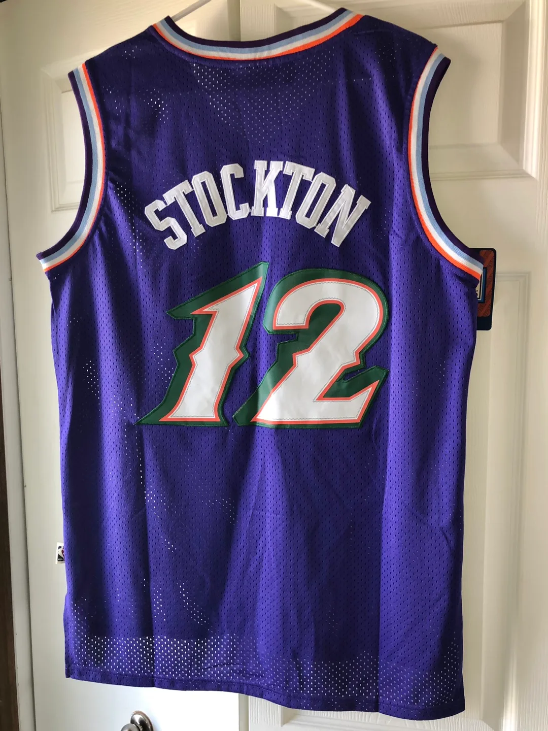 Vintage Adidas Utah Jazz John Stockton Jersey Size L image indicator(2)