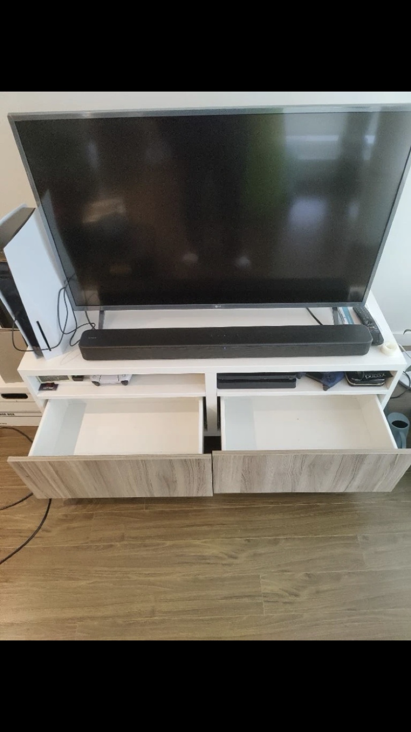 TV Stand with Two Drawers - photo 2