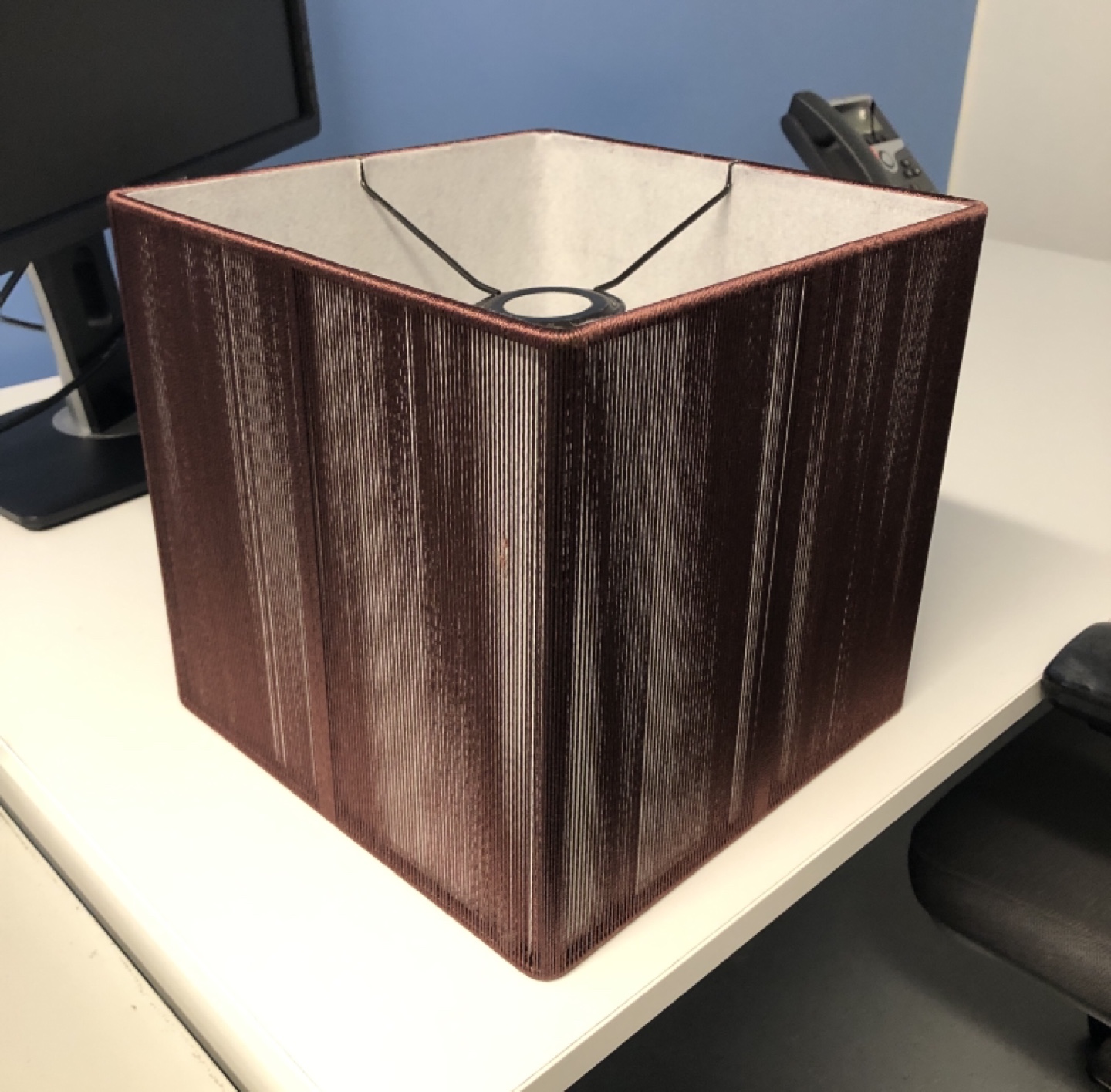 Dark Brown Square Lampshade