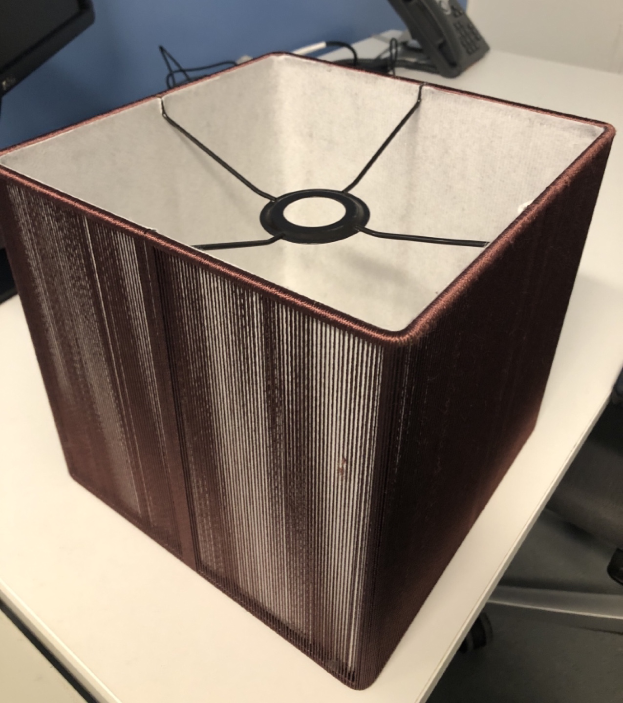Dark Brown Square Lampshade - photo 2
