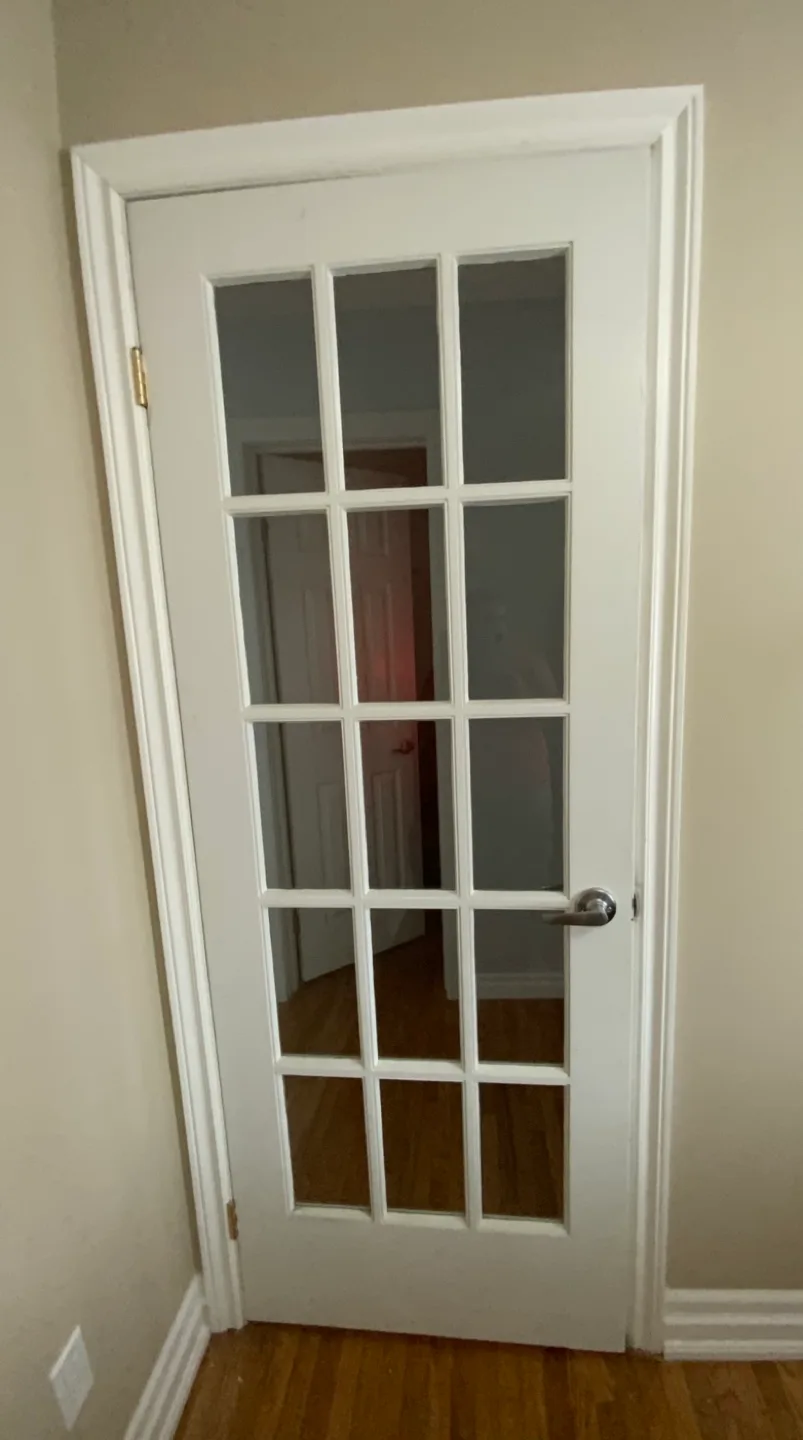 White Interior French Doors with Glass Panes image indicator(6)