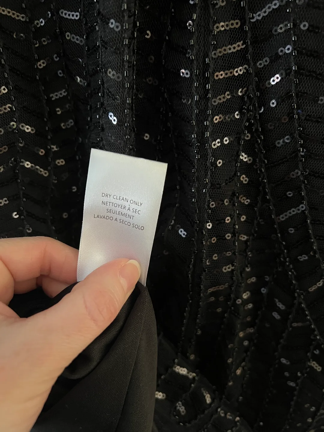 Black Sequin Mini Dress image indicator(3)