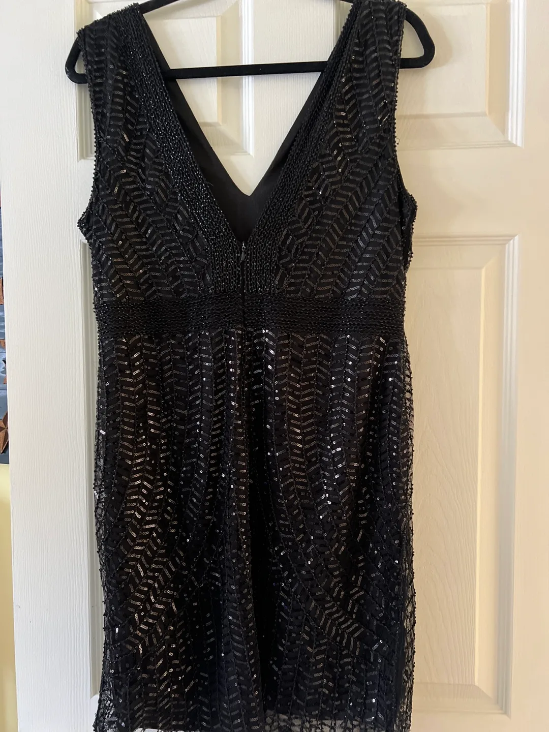 Black Sequin Mini Dress image indicator(2)