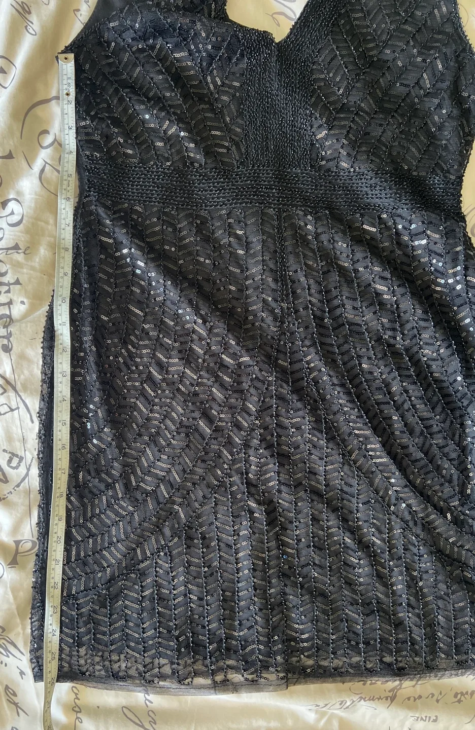 Black Sequin Mini Dress image indicator(9)