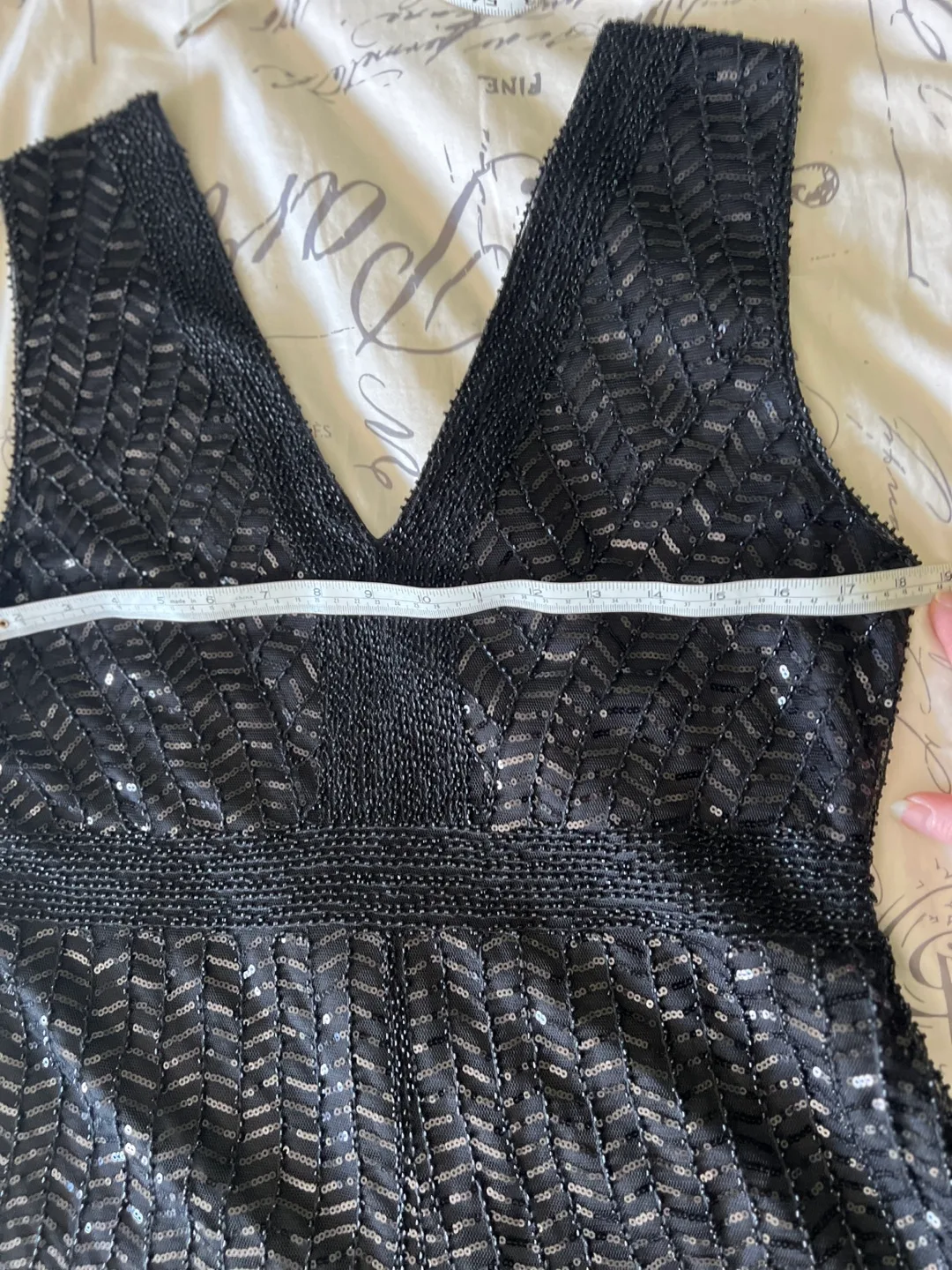 Black Sequin Mini Dress image indicator(10)