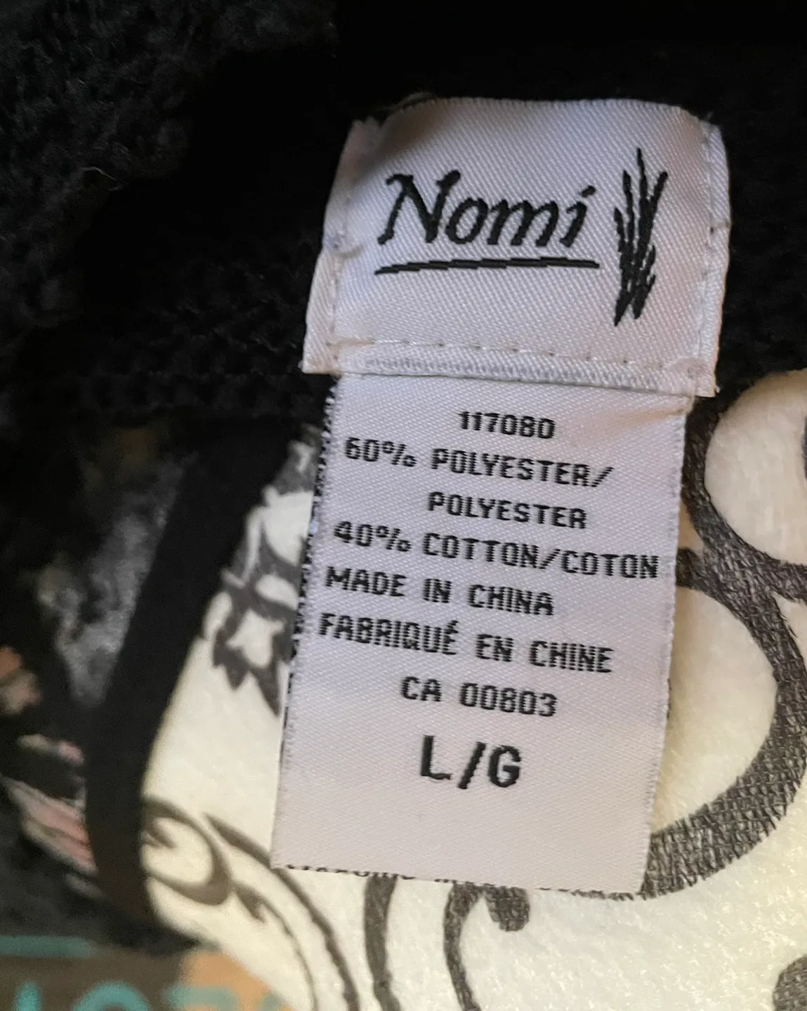 Nomi Black Knit Sweater - Size L/G image indicator(5)