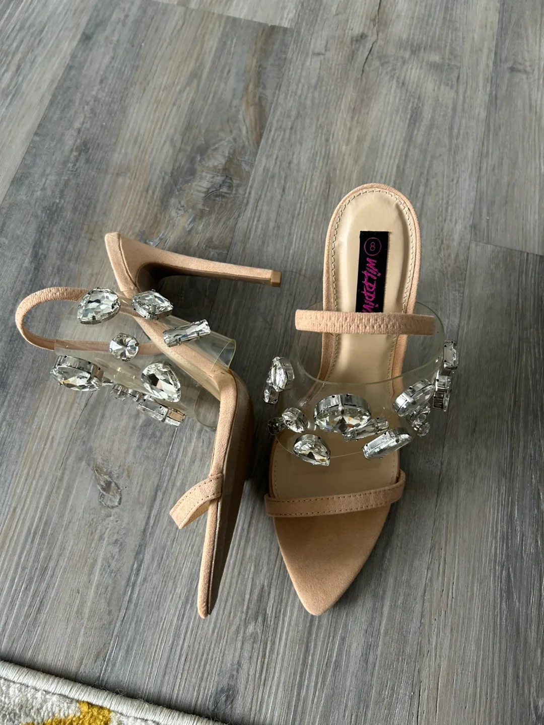 Nude Crystal Embellished Heels image indicator(3)