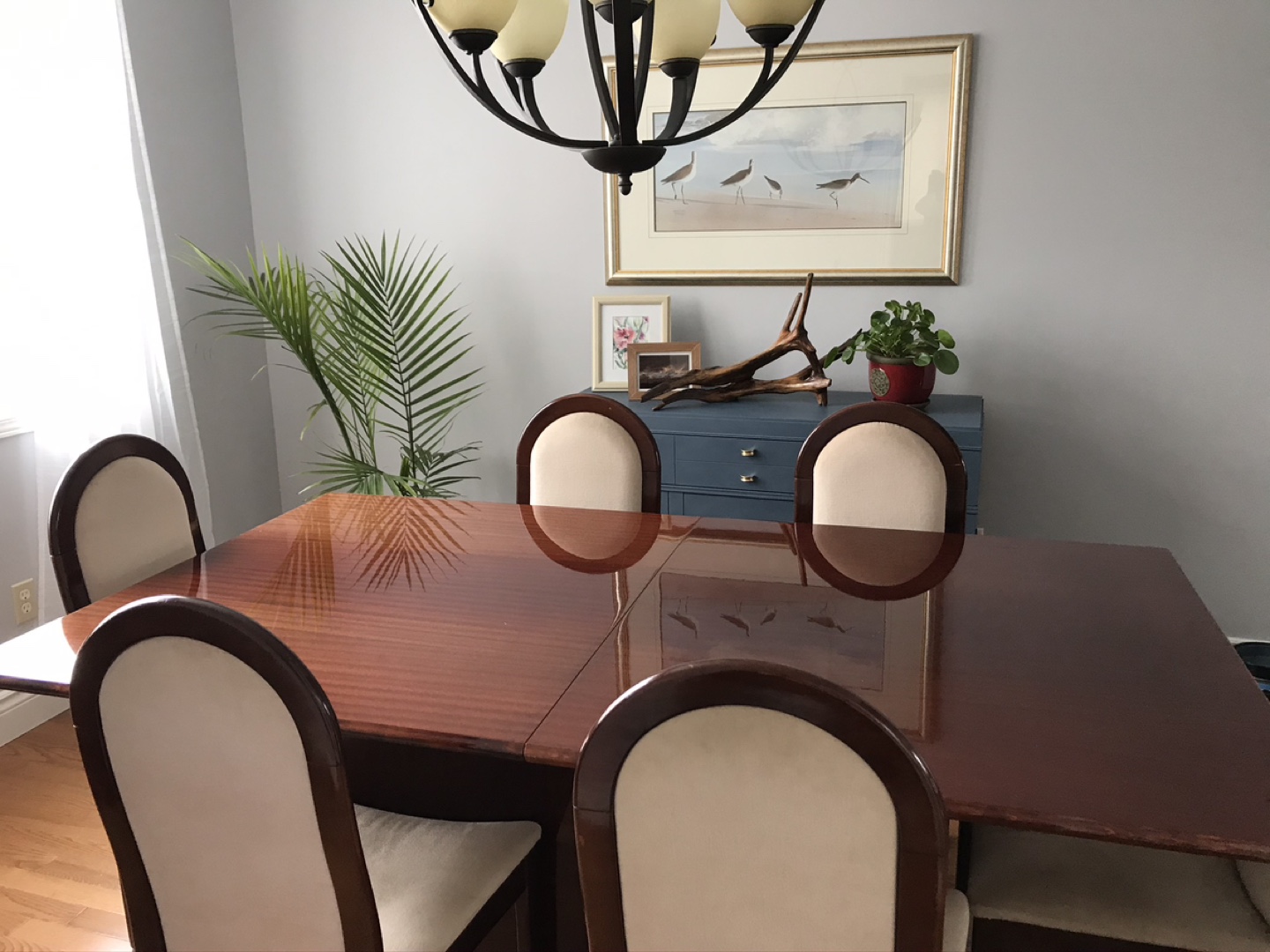 Beautiful Mahogany Dining Table with 6 Chairs
