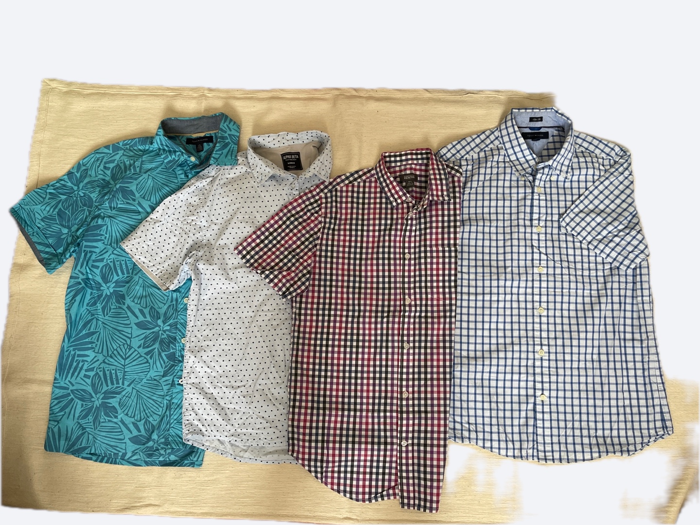 Four Men's Short Sleeve Shirts Bundle