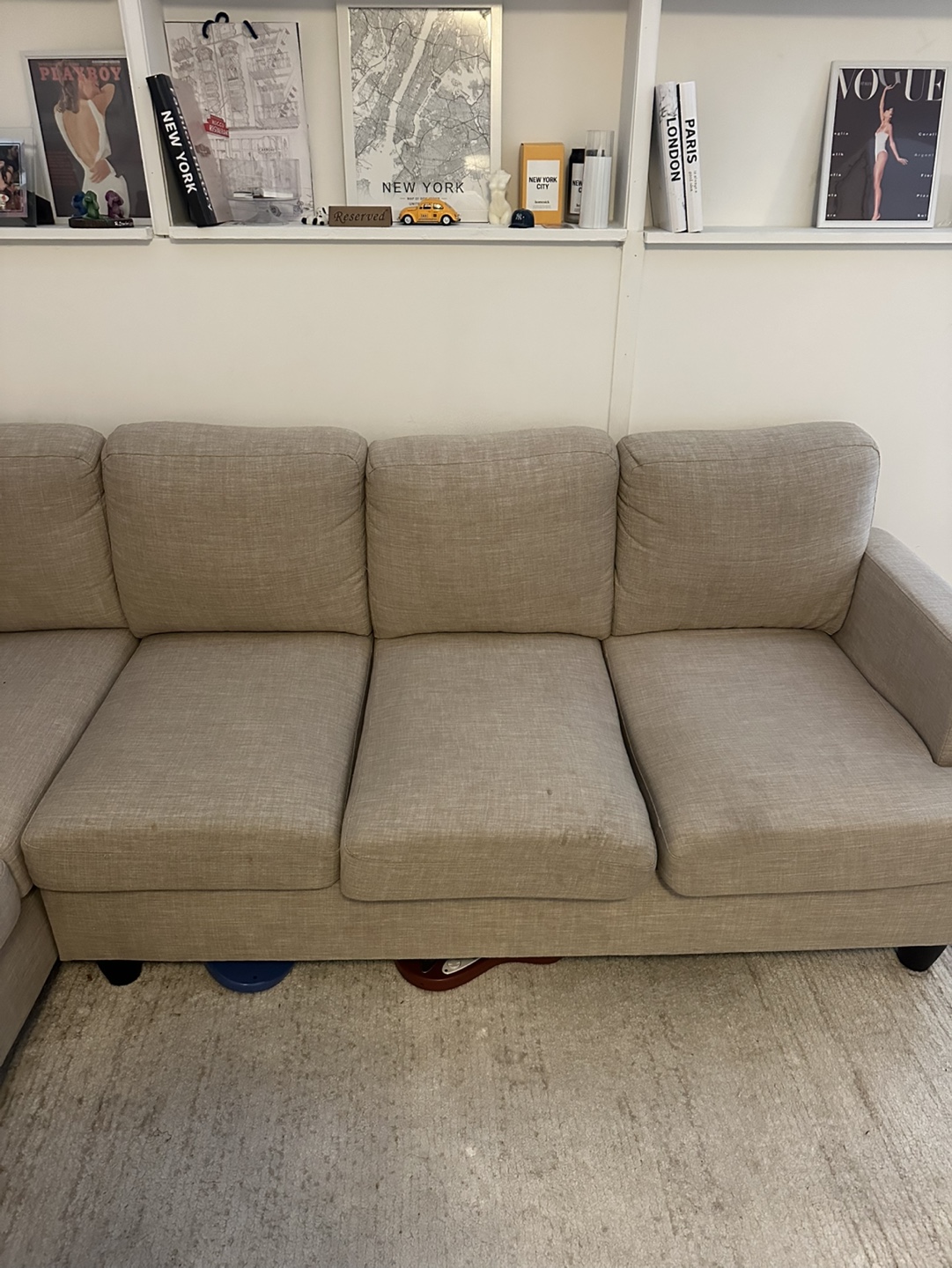 Beige Sectional Sofa - photo 3