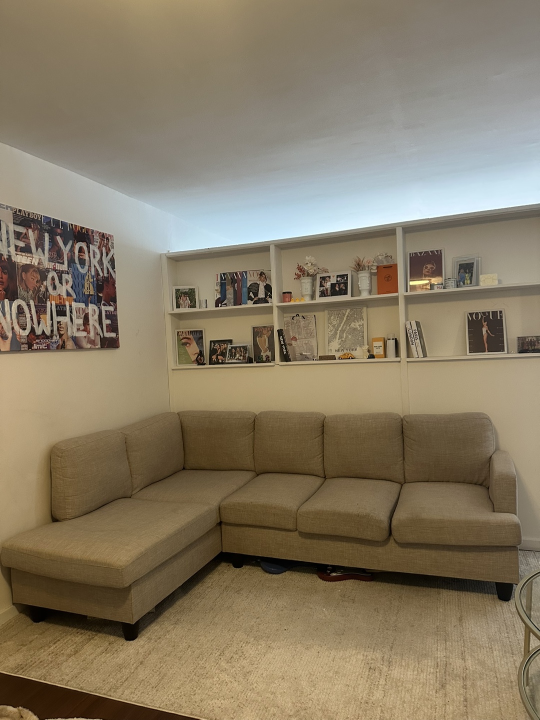 Beige Sectional Sofa