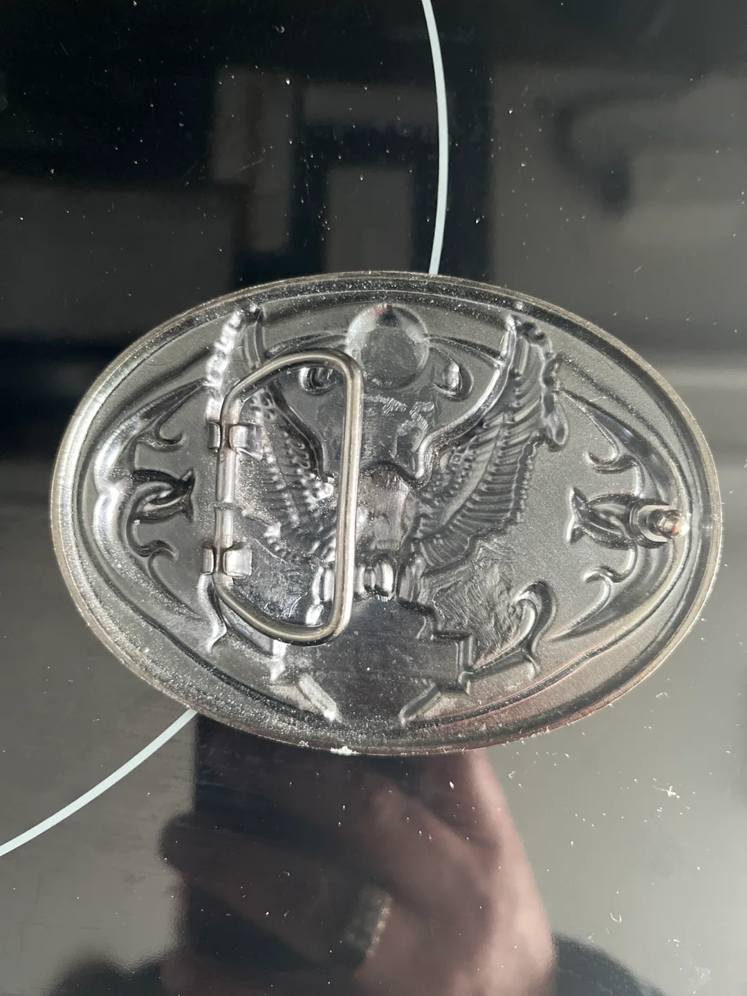 Harley Davidson Eagle Belt Buckle & Leather Phone Case image indicator(4)