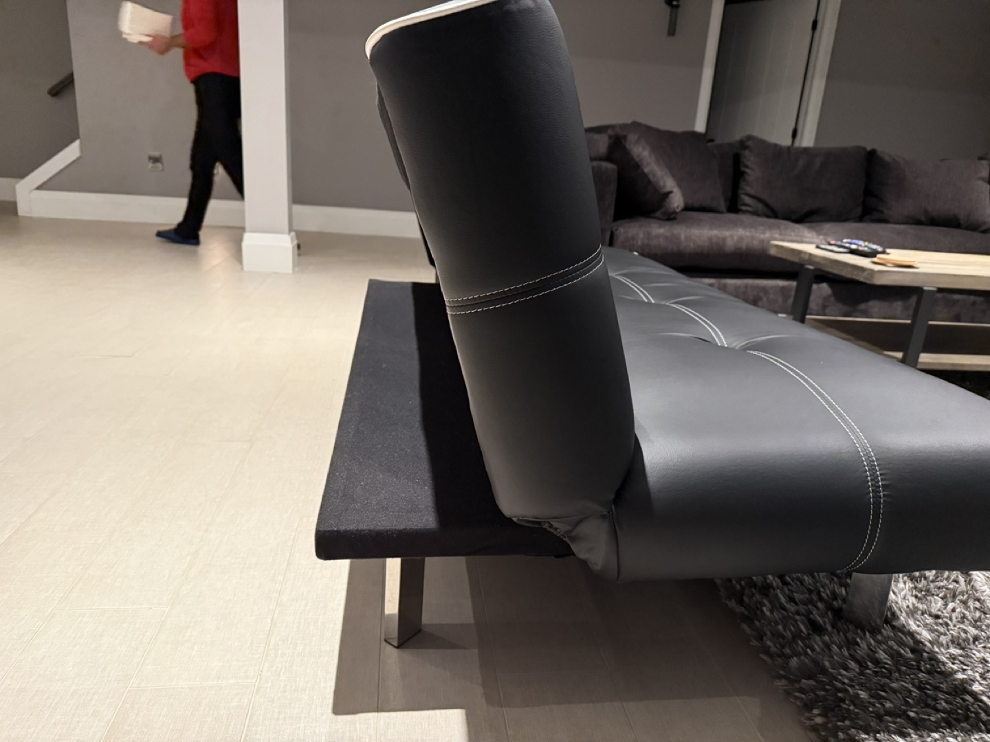 Black Futon Sofa Bed - photo 2