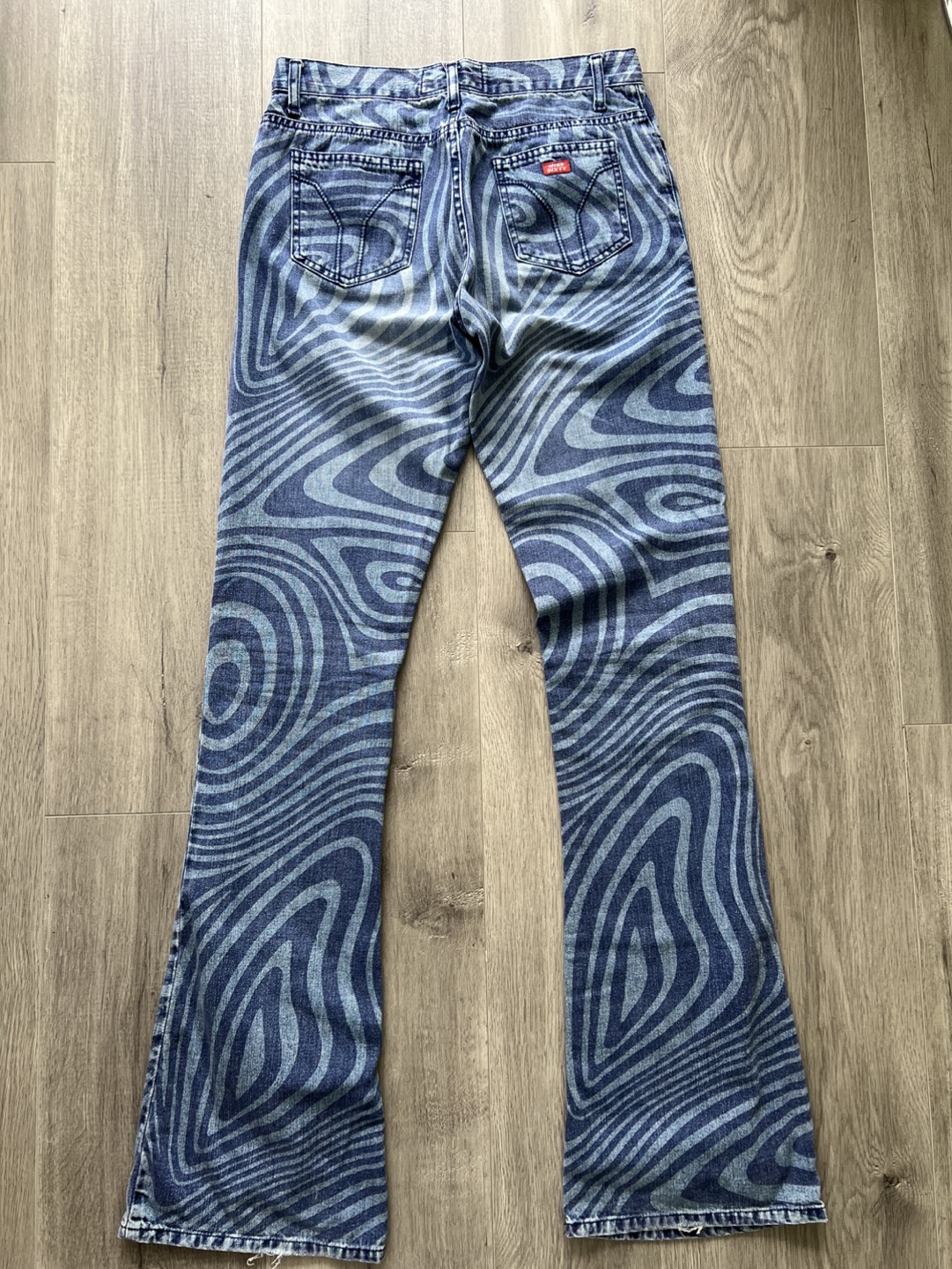 Miss Sixty size 26 swirl print jeans and tote bag - photo 5