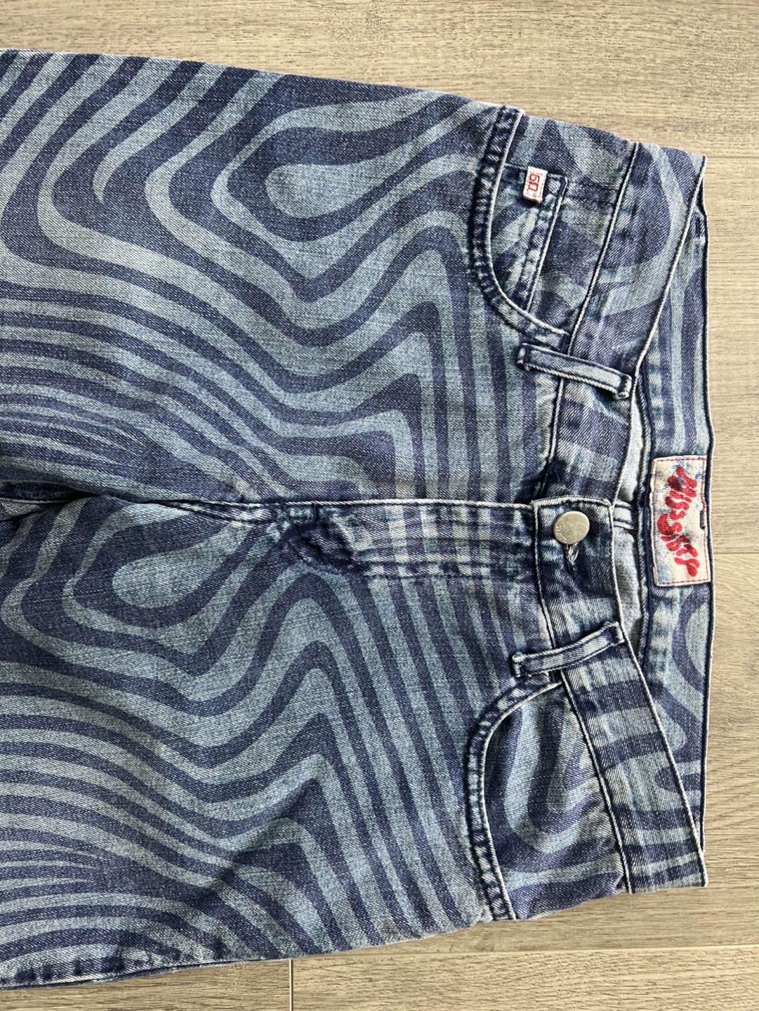 Miss Sixty size 26 swirl print jeans and tote bag - photo 3
