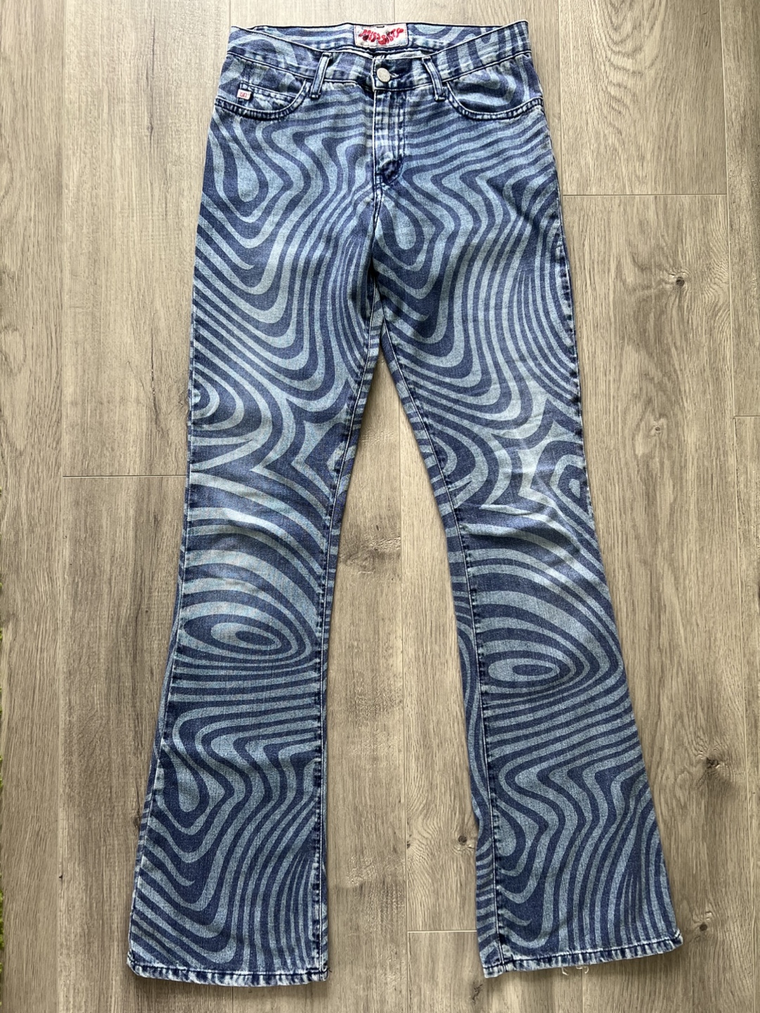 Miss Sixty size 26 swirl print jeans and tote bag - photo 2