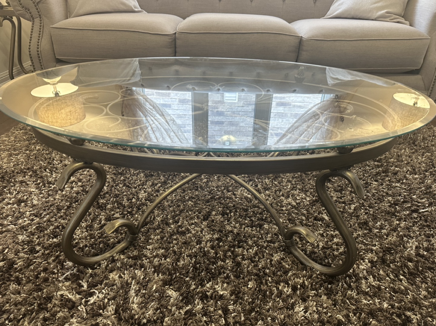 Glass Top Coffee Table and End Table Set