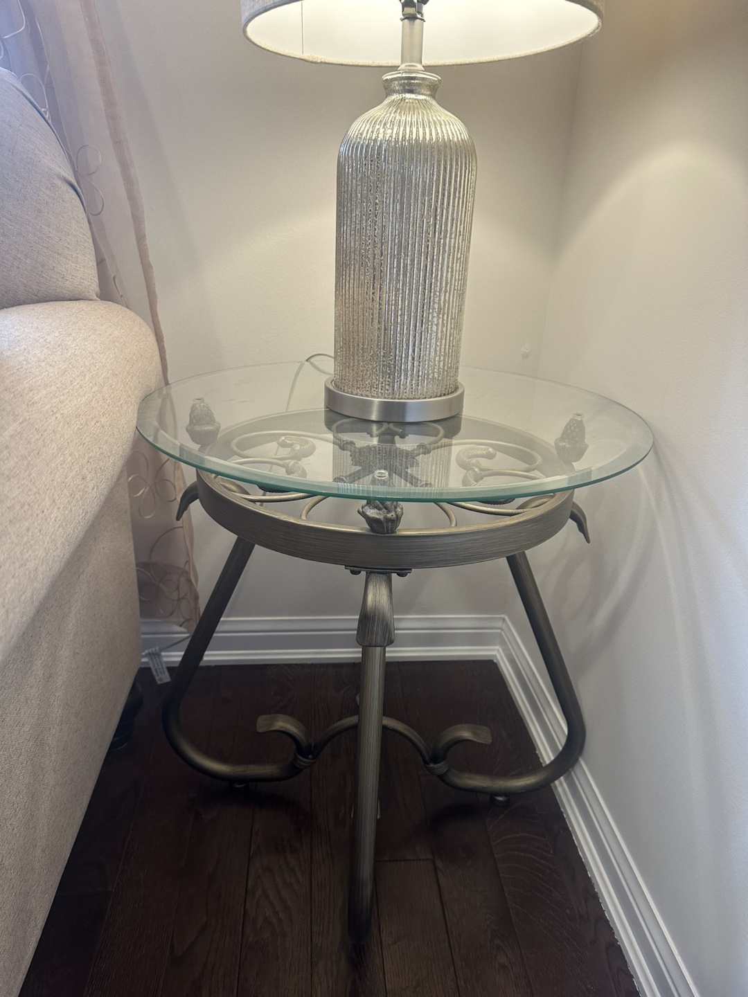 Glass Top Coffee Table and End Table Set - photo 2