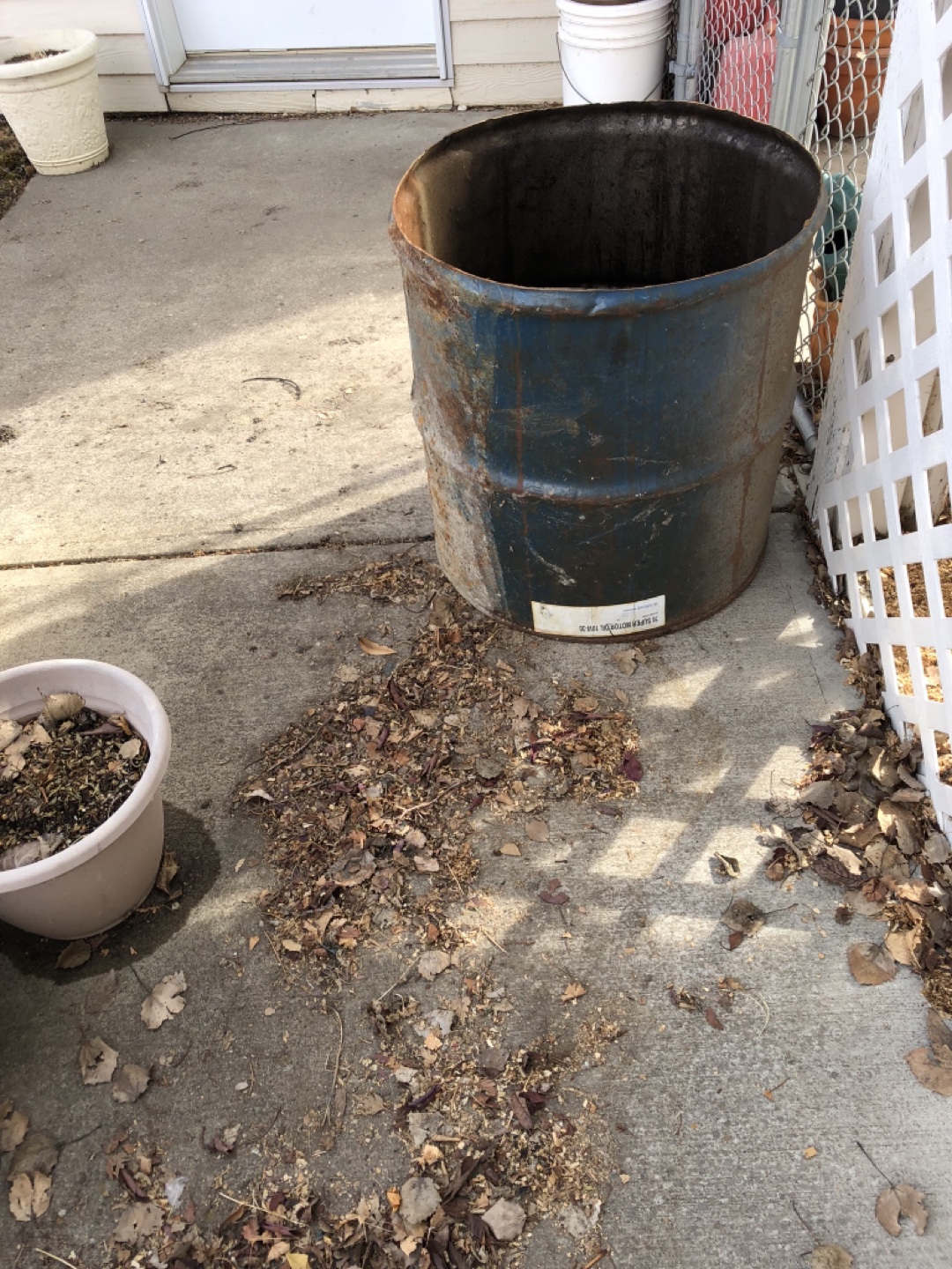 Large Metal Planter/Container