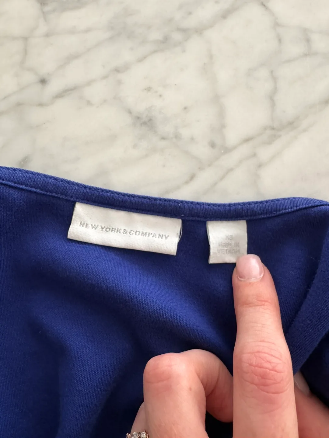 New York & Company Colorblock V-Neck Dress | Size XS image indicator(5)