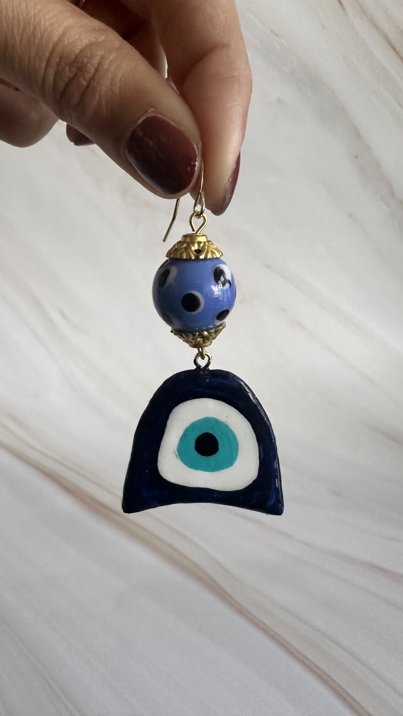 Handmade Evil Eye Earrings by Ritzee