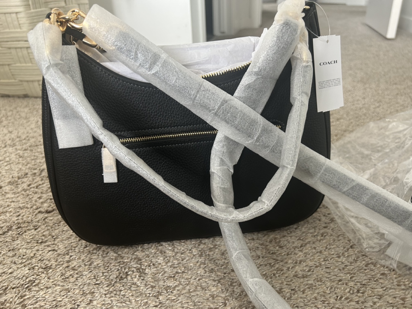 Coach Teri Hobo Bag - Black/Gold - photo 4